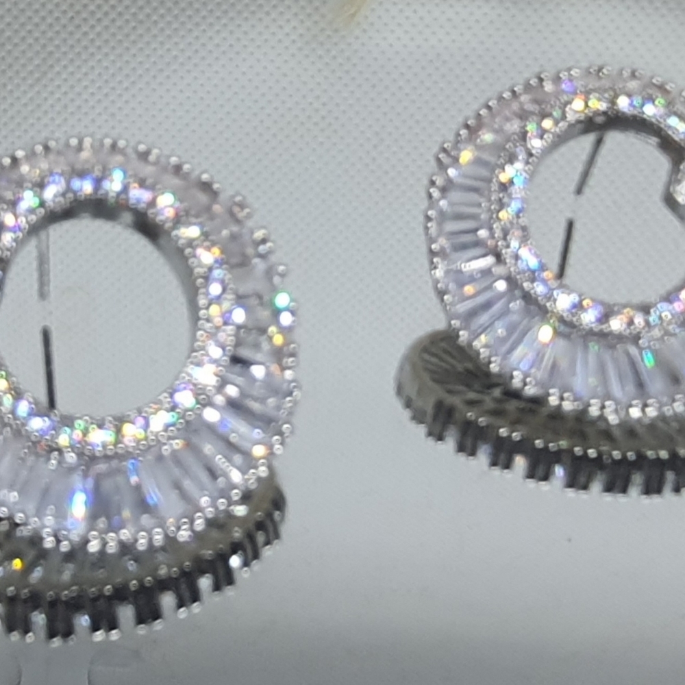 Swarovski Crystal Baguette Studs